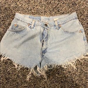 Vintage High Waisted Levi's Cut Offs